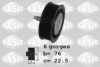 NISSA 1192700QOD Deflection/Guide Pulley, v-ribbed belt